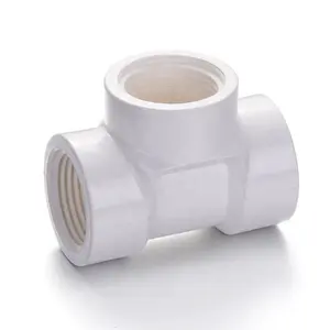 Best Price Plastic Pipe Fittings BS Thread Fittings PN16 1 Inch PVC Female Tee