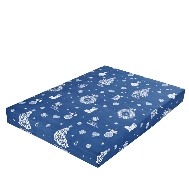 Простыня с принтом из 100% полиэстера, наматрасник с четырьмя углами, простыня на резинке