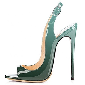 <span class=keywords><strong>Sandali</strong></span> <span class=keywords><strong>con</strong></span> <span class=keywords><strong>Tacco</strong></span> Alto da Donna, Scarpe Eleganti da Lavoro, Peep Toe, Stiletto, Slingback, Tacchi Alti per Donne - Product Image 4