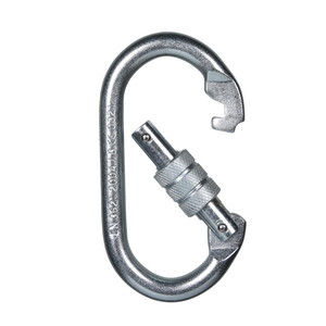XINDA 25kN de plata oval screwgate de acero de aleación mosquetón para la seguridad <span class=keywords><strong>industrial</strong></span> escalada - Product Image 3