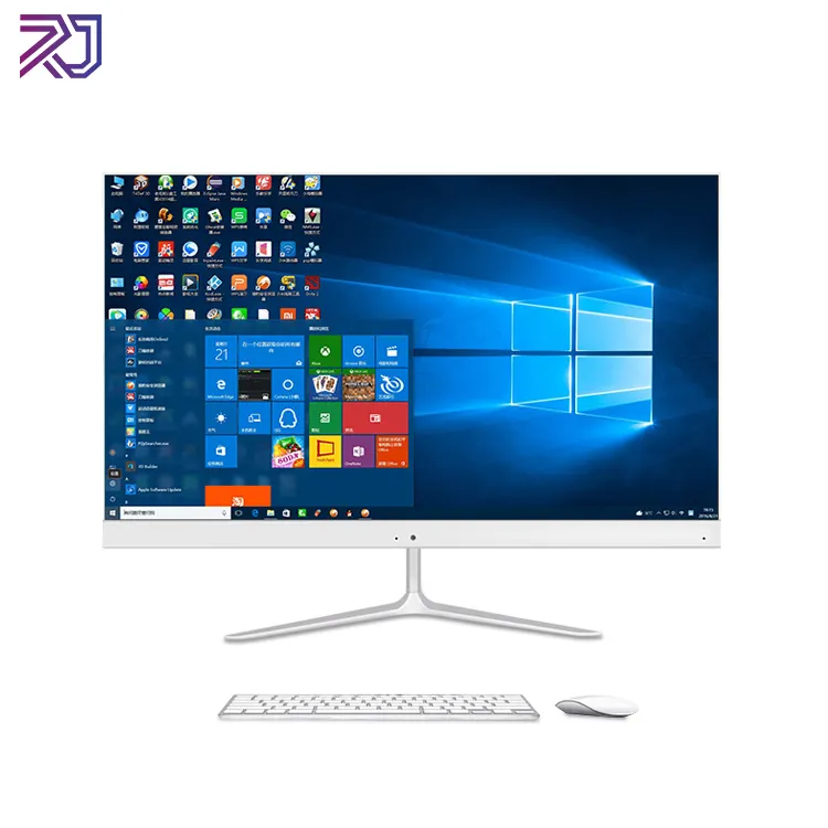 24 ''올인원 PC 인텔 코어 i7 프로세서 쿼드 코어 8GB RAM 256GB SSD 카메라가있는 올인원 데스크탑 컴퓨터