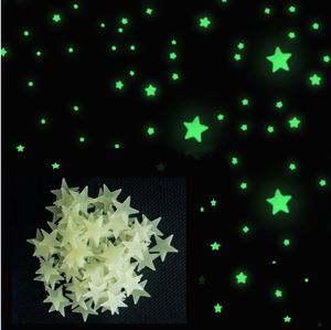 Glow In The Dark Moon Sterne Baby Wandaufkleber Schlafzimmer Wohnzimmer Hauptabziehbild Schlafzimmer Flur Decke Aufkleber - Product Image 1