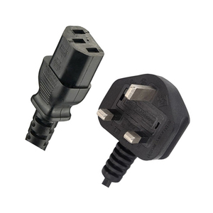 Espana Reino Unido 3 Pin AC hombre IEC C13 extensión del conector PC red eléctrica <span class=keywords><strong>CA</strong></span> olla de arroz cable de alimentación - Product Image 1