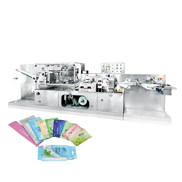 Customized Individual Single Piece Pack Wet Tissue For Restaurant/Airline Folding and Packing Machine