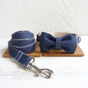 Fabriqué en Chine personnalisé qualité beau denim vêtements <span class=keywords><strong>chien</strong></span> <span class=keywords><strong>chiot</strong></span> collier noeud <span class=keywords><strong>papillon</strong></span> - Product Image 3