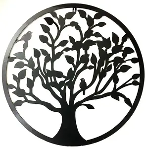 hanging art decor laser cut branch Metal Tree Wall Sculpture Picture