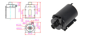OEM de la bomba de agua de controladores de velocidad variable/CE ROSH 12 V mini submerge de la bomba de agua - Product Image 6