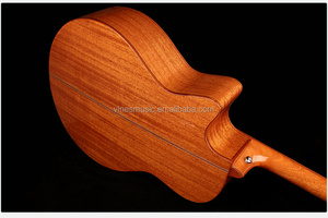 OEM logotipo personalizado <span class=keywords><strong>de</strong></span> fábrica 4/4 tamaño <span class=keywords><strong>de</strong></span> alta calidad sólido superior occidental electro <span class=keywords><strong>guitarra</strong></span> acusticas - Product Image 5