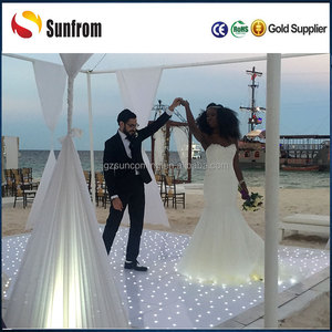 Meilleur Prix De Mariage RVB Lumineux Disco Portative Blanche Starlit LED Danse Avec Lumière - Product Image 6