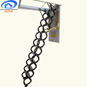Retráctil Invisible de aluminio tirar ático <span class=keywords><strong>escalera</strong></span> telescópica para espacio pequeño - Product Image 5