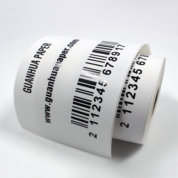 Высококачественная pre-printed клейкая термическая этикетка бумажная бирка