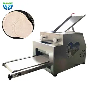 Electric pizza dough roller molding machine