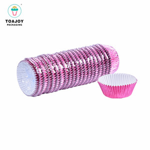 De mini <span class=keywords><strong>cupcake</strong></span> de camisas 30mm base de color rosa pastel hornear y herramientas de decoración - Product Image 1