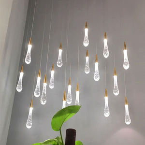 Luz Decorativa Simples em Forma de Gota de Água JYLIGHTING, Luminárias de Cristal Pendentes - Product Image 5