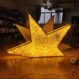 Luzes de estrela do ramadão do uso externo, decoração para centro de compras