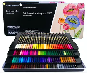 Klaar Om Groothandel Hoge Kwaliteit Lage Prijs Professionele 120 Aquarel Kleur Potlood Set In Tin Box