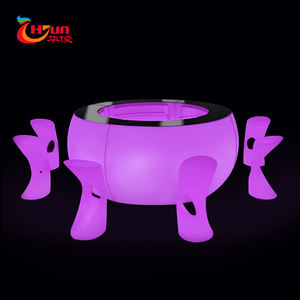 Sıcak satış ticari mobilya rgb renkli su geçirmez şarj edilebilir su geçirmez ışıklı LED çubuk sayacı gece kulüpleri için - Product Image 1