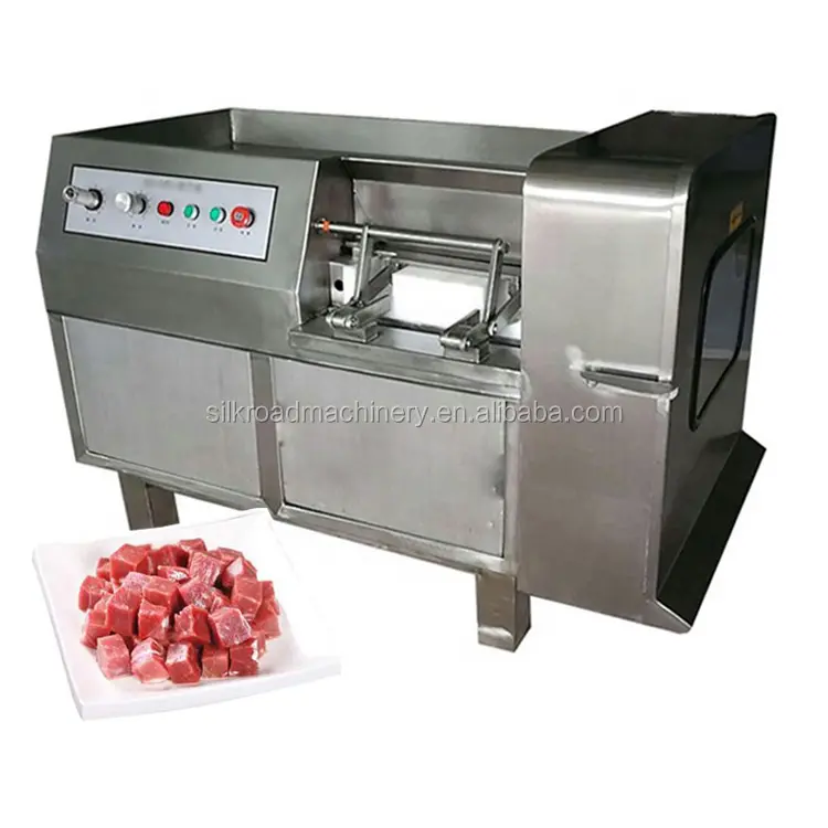 Commercial automatic cubed meat cutting machine