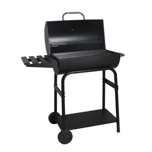 SEJR Trolley Barbecue BBQ Smoker Grill With Chimney 82x70x127cm