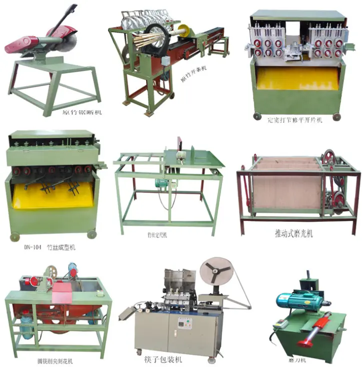 High efficiency bamboo toothpick production line / bamboo toothstick making machine
