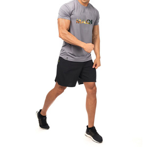 Áo Thun Trắng Máy Ép Nhiệt Tùy Chỉnh Nhà Máy Quần Áo Áo Thun Thể Thao Nam Tập Gym Áo Thun Cổ Tròn Đồ Họa - Product Image 5