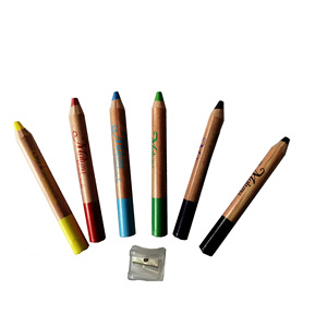<span class=keywords><strong>Crayons</strong></span> de cire <span class=keywords><strong>Woody</strong></span> Jumbo de haute qualité 6 pièces une boîte en carton - Product Image 6