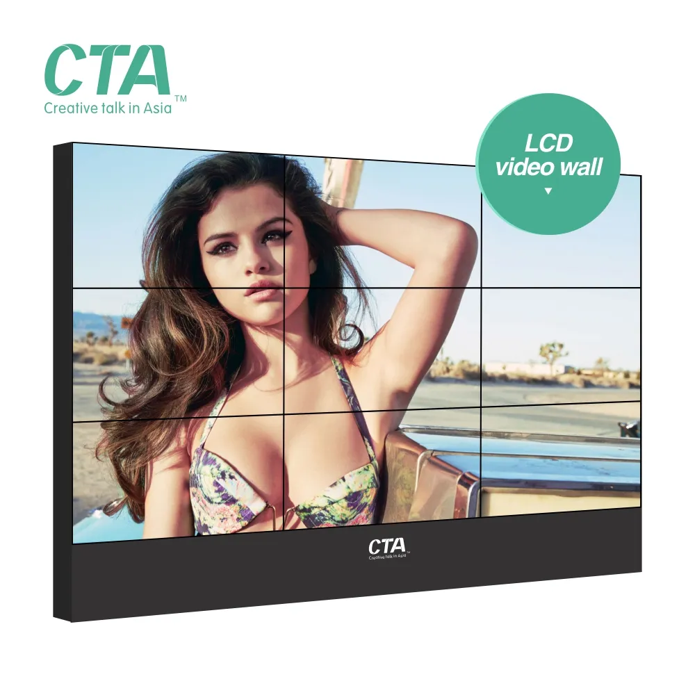Sexy lcd video wall full HD for indoor advertising