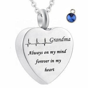 La cremación urna la <span class=keywords><strong>abuela</strong></span> <span class=keywords><strong>Collar</strong></span> para las cenizas de siempre en mi mente para siempre en mi corazón, 12 Piedras estilos <span class=keywords><strong>collar</strong></span> - Product Image 2