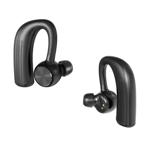 True Stereo Sound Originele Mini Tweeling Binaural Oorhaak Draadloze Oordopjes Oortelefoon Bluetooth 5.0 Headset Met Opladen Case