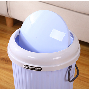 Household PP Material Round Kitchen Plastic Compost Bin For Bathroom