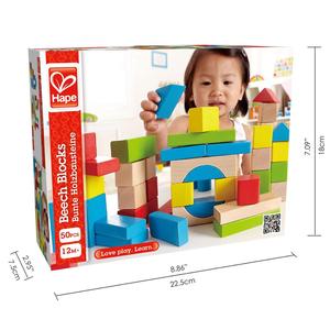 Hape Wholesale children kids rainbow Color wooden blocks toy wooden construction blocks - Product Image 4