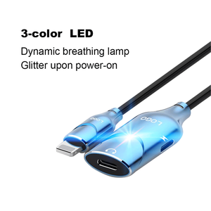 Audio y Dual Puerto adaptador <span class=keywords><strong>para</strong></span> iPhone X/8/7/Plus con la <span class=keywords><strong>llamada</strong></span>/música/ carga/Unidad por cable divisor <span class=keywords><strong>para</strong></span> iPhone - Product Image 1