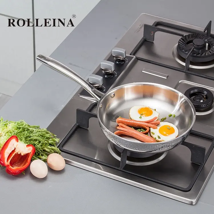 Best Selling Ambiental 3 três Camadas de Aço Inoxidável Cozinha Cozinhar Bife Fritar Pan