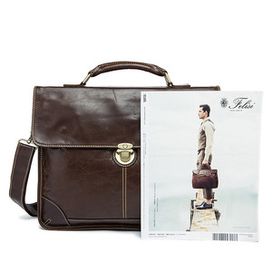 <span class=keywords><strong>Amazon</strong></span> Vente Chaude 2018 Élégant 7091 Métal Boucle Hommes Mallette D'épaule En Cuir Marron <span class=keywords><strong>Sacoche</strong></span> Messenger Sac - Product Image 5