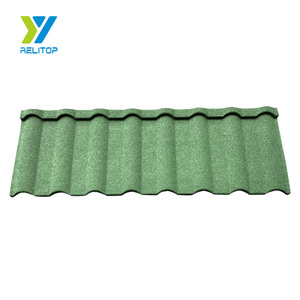 Mới Nhất Màu Đá Tự Nhiên Tráng Kim Loại Tấm Lợp Decrate Roof Tile - Product Image 5