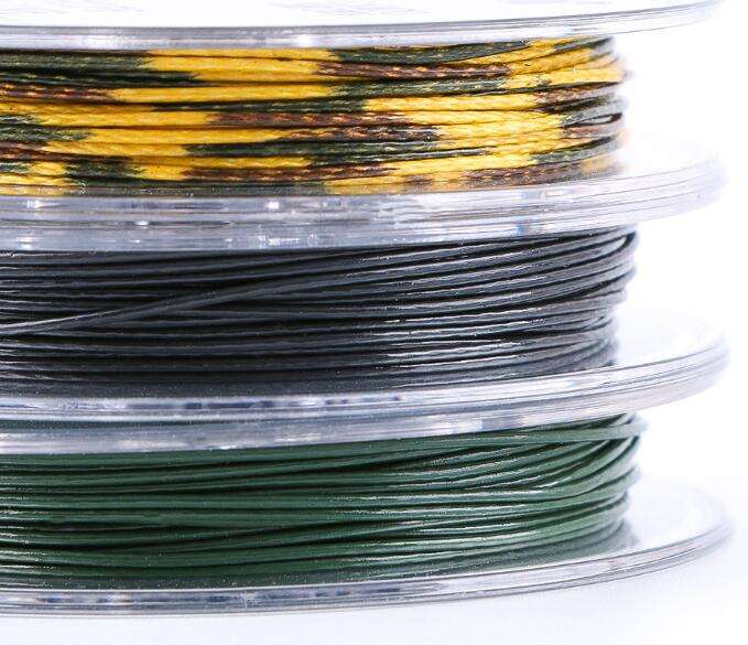 Carp Fishing Line Coated Braid Hooklink Black Green Brown