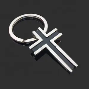 New Style Zinc Alloy Religious jesus cross keychain