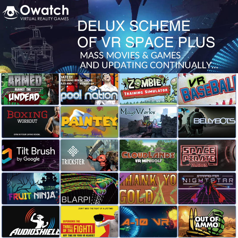 HTC Vive Machine De Jeu Promenade 9d Simulateur Vr Grand Espace Libre de se Déplacer