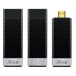 2019 חדש 4k אנדרואיד טלוויזיה מקל dongle X96S Amlogic S905Y2 Quad Core אנדרואיד 8.1 טלוויזיה תיבת X96S 2.4G 5.8G Wifi להגדיר תיבה עליונה