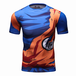 Marvel super héroe de la historieta camiseta de la bola Z del <span class=keywords><strong>Dragón</strong></span> lleno sublimado rash guard - Product Image 1