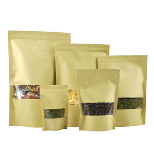 Venta directa de fábrica china, bolsa de papel Kraft con ventanas transparentes - Product Image 4