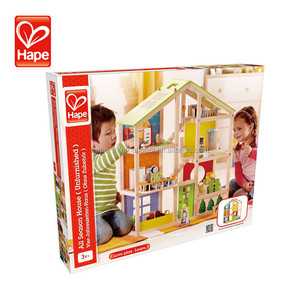 <span class=keywords><strong>Hape</strong></span> high quality kids funny toy teaching wooden toy doll house villa - Product Image 6