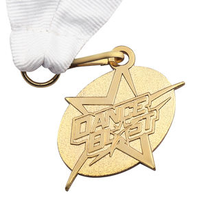 Hohe qualität emaille metall glow in the dark glitter dance medaille - Product Image 1