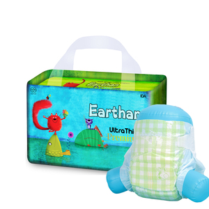 Bébés âge imprimé groupe de caractéristiques bébé dorloter couches avec prévention des fuites 3D Surface sèche Absorption Fluff Pulp Material - Product Image 1