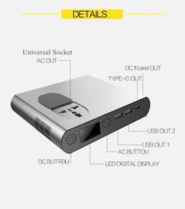 26800 mAh taplop todo en un 100 <span class=keywords><strong>w</strong></span> AC 110 V-220 V banco de potencia con pantalla digital - Product Image 5
