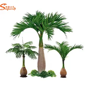 2.2M yükseklik üretimi kraliyet palmiye ağacı sahte hindistan cevizi büyük yapay palmiye ağacı