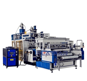 Máquina de estiramiento de película fundida de doble capa, calidad de Taiwán, 1000mm, 1500mm, 500mm, Lldpe - Product Image 1