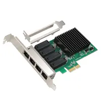 4 Port PCI-E X1 Gigabit Ethernet ağ kartı 10/100/1000Mbps LAN kartı denetleyici kablolu Realtek 8111H