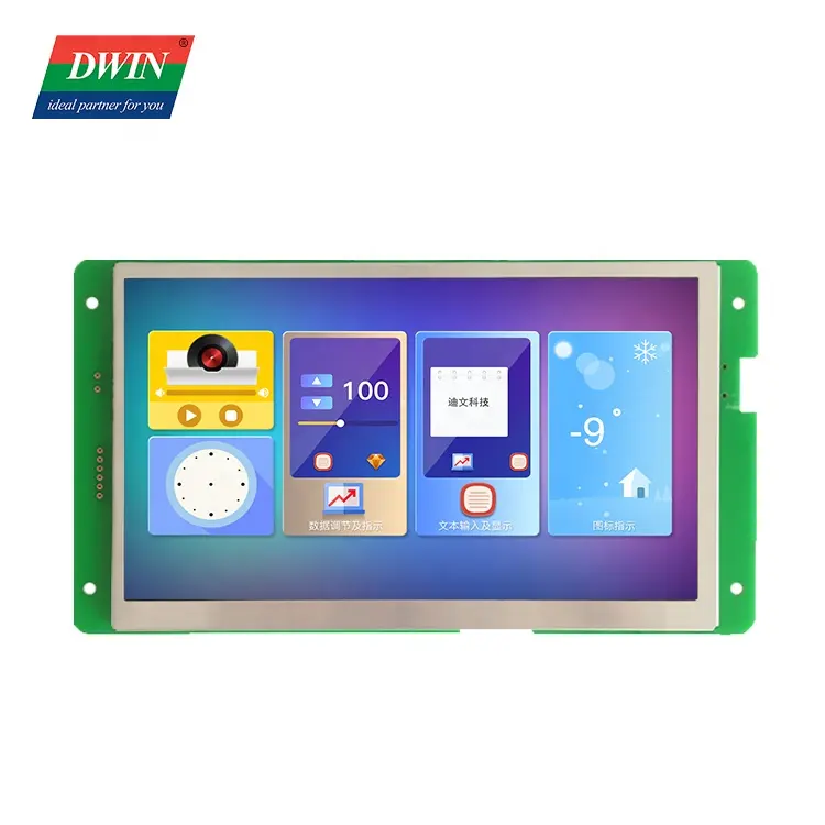 DWIN 7 дюймовый панель 1024*600 HMI сенсорным экраном 65 тыс. цветов по американскому стандарту ЖК-модуль UART Дисплей LCD модуль с сенсорным экраном