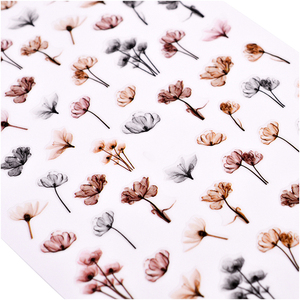 2019 nuevo popular arte <span class=keywords><strong>de</strong></span> <span class=keywords><strong>uñas</strong></span> en relieve adhesivo decorativo flor 3d etiqueta engomada del clavo para niña - Product Image 4